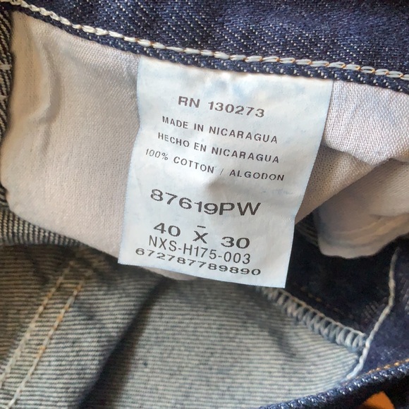 RUSTLER Heavyweight Straight Leg Denim Jeans • 40X30 - Picture 3 of 4